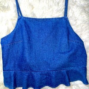 American Eagle Jean crop top